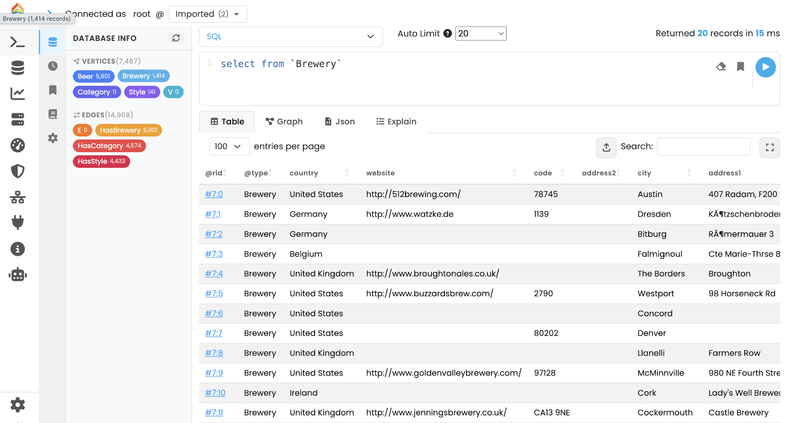 Query Panel